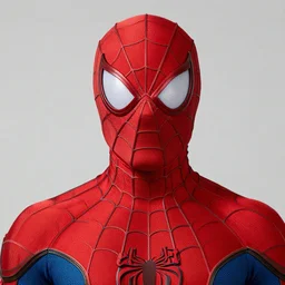 spider - man wearing a latex mask of a pitbull