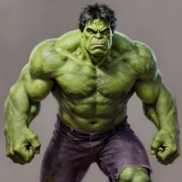peter dinklage as the hulk, digital painting, extremely detailed, 4 k, intricate, brush strokes, mark arian, artgerm, bastien lecouffe - deharme