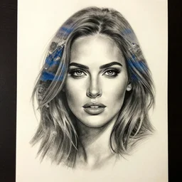 realistic tattoo sketch of megan fox face double exposure art with beautiful mountain scenery, in the style of matteo pasqualin, amazing detail, sharp, faded