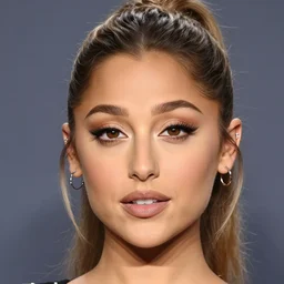 a photo of arianna grande, symmetrical face