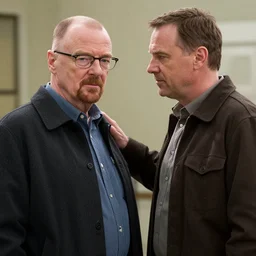 walter white shushing jesse