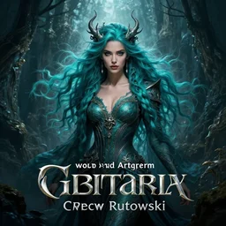 wizard, fine art, awesome fantasy book cover on pinterest, award winning, hyperrealistic symmetrical hyperdetailed dark fantasy landscape, fantasy magic, sensual beauty long turquoise hair windy intricate, elegant, sharp focus, cinematic lighting, highly detailed, digital painting, concept art, art by wlop and artgerm and greg rutkowski, masterpiece, trending on artstation, 8 k