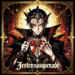 album cover art for jester masquerade by akihiko yoshida