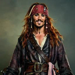 portrait painting of 3 0 years old rugged joyful masculine muscular male pirate long long hair soft hair flowing hair crimson hair upper body only opened long coat rugged handsome unreal render cinematic lighting art 1 9 2 0 period drama by bussiere rutkowski andrea rocha