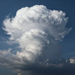 thundercloud that looks like cloud strife's head, trending on artstation, high contrast, highly detailed, epic, 4 k, artstation, greg rutkowski, makoto shinkai, beautiful sky
