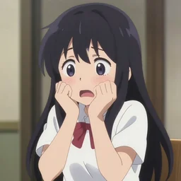 emiru being scared