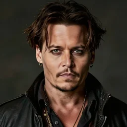 a portrait of Johnny Depp by Keane Glen