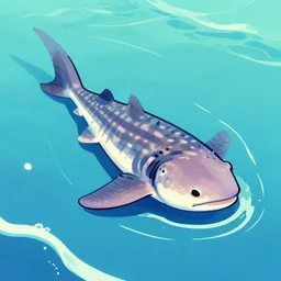 ocean sunfish lying on the waves and thinking about life. pop art, pastel color scheme.
