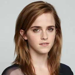 a streamline moderne portrait of emma watson in the style of anna dittmann and donato giancola and charles dulac.