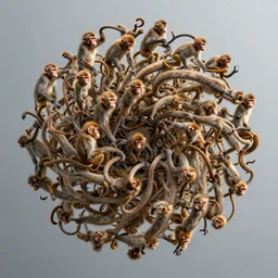 a 4 dimensional fractal of infinite monkeys