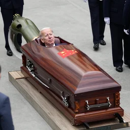 joe biden died and his coffin was used as a nuclear bomb against china