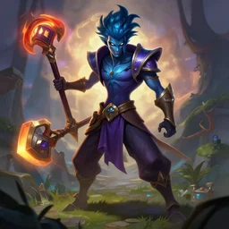 Shaco from League of Legends, by Odilon Redon