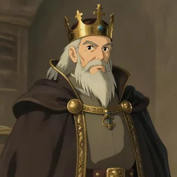 portrait of a medieval old king, elegant, highly detailed, concept art, smooth, art by studio ghibli!! and fujita goro and tom whalen, artstation, 8 k