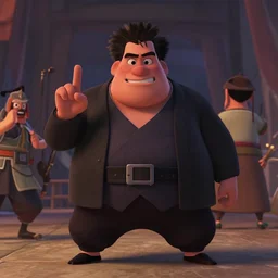 film still of a pixar movie about the yakuza.