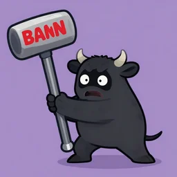 a discord user cowared in fear of the ban hammer