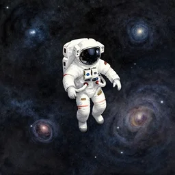 small astronaut lost in space, watercolor drawing, endless universe, dark, apocalypse, semi-realistic