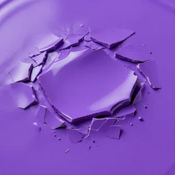 solidified purple paint shattered into pieces, shiny, hd, 4k