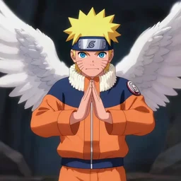 angel protecting naruto render