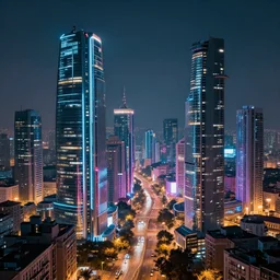 rome italy futuristic cyberpunk buildings city neon cityscape super realistic