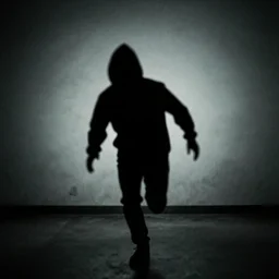 a mysterious shadow figure chasing me in the backrooms