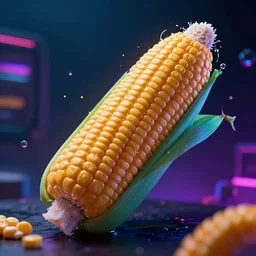 hardcore soft corn, cyberwave, neon, cinematic,
