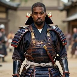 kanye west but he is a samurai in japanese samurai era