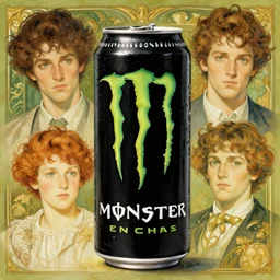 monster energy drink, highly detailed, digital painting, artstation, concept art, smooth and sharp focus, illustration, art by tian zi and wlop and alphonse mucha