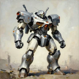 combat mecha by zdzisław beksinski, vladimir kush
