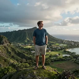 hawaii portrait!! cinematic wide - shot angle panoramic 3 6 0 anton fadeev greg rutkowski intricate 3 2 k trending on artstation cgsociety contest winner award winning golden ratio centered minutia details artstation landscape cgsociety landscape