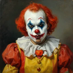 a painting of stanczyk by jan alojzy matejko depicting kanye west as the sad clown, ultra detailed, realistic