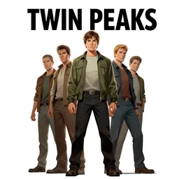 Twin Peaks comic poster cover artwork by Tomer Hanuka, Michael Whelan, Patryk Hardziej,  by Gregory Crewdson, Matte painting, trending on artstation and unreal engine