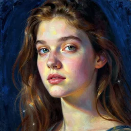 a portrait, art by james jean, champleve,