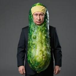 putin wearing pickle costume, highly detailed, studio lighting, 4 k