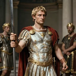 vintage photograph of roman emperor caligula in his court, photorealistic, dramatic lighting, intricate details, award winning photojournalism