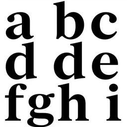 accurate vector font serif blackletter german themed,'a b c d e f g h i'