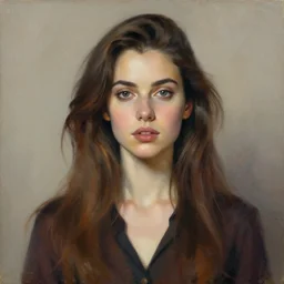 a woman in the style of a portrait painted by James jean