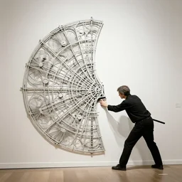 intricate art installation by banksy